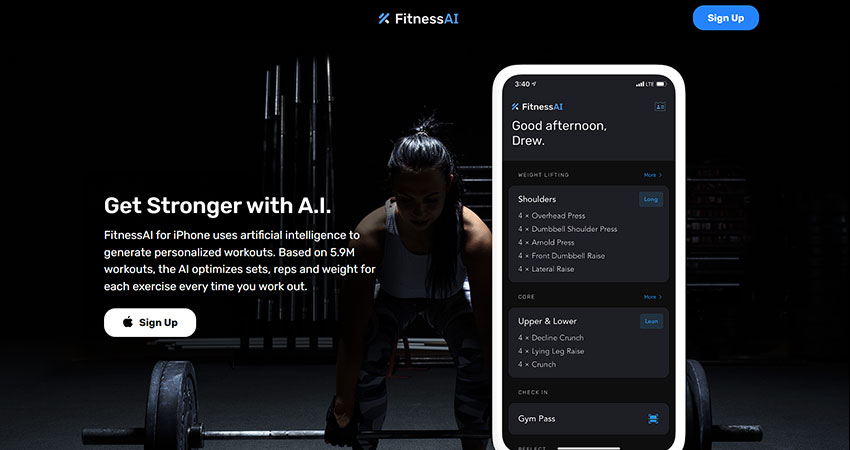 برنامه FitnessAI