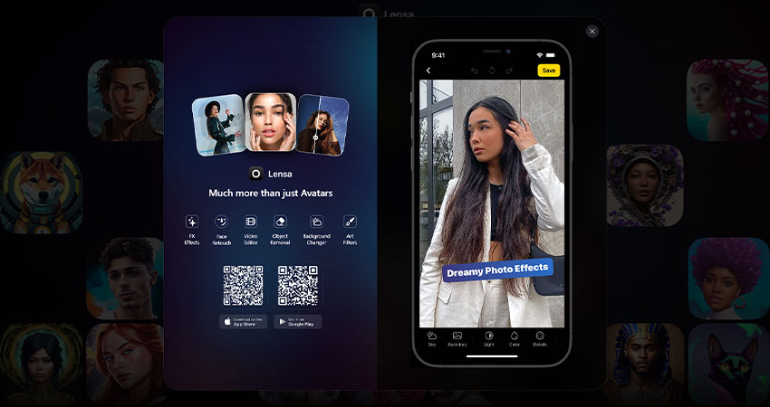 برنامه Lensa AI