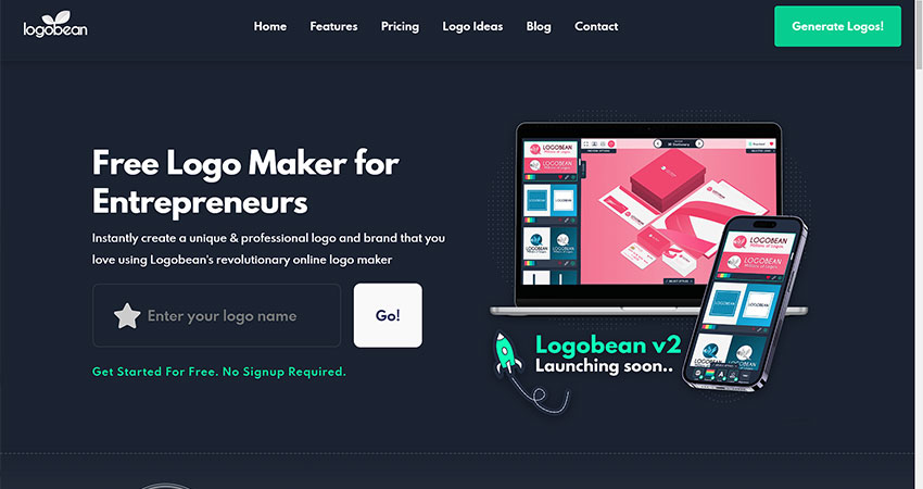 بهترین سایت طراحی لوگو با هوش مصنوعی 13 سایت طراحی لوگو Logobean