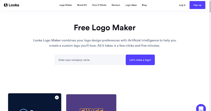 بهترین سایت طراحی لوگو با هوش مصنوعی 10 سایت طراحی لوگو Looka Logo Maker